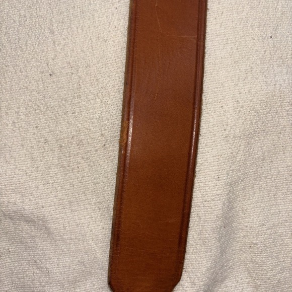 Vintage Mens Brown Leather Belt with Ford Model T Bronze Buckle Sz44 - Picture 4 of 12